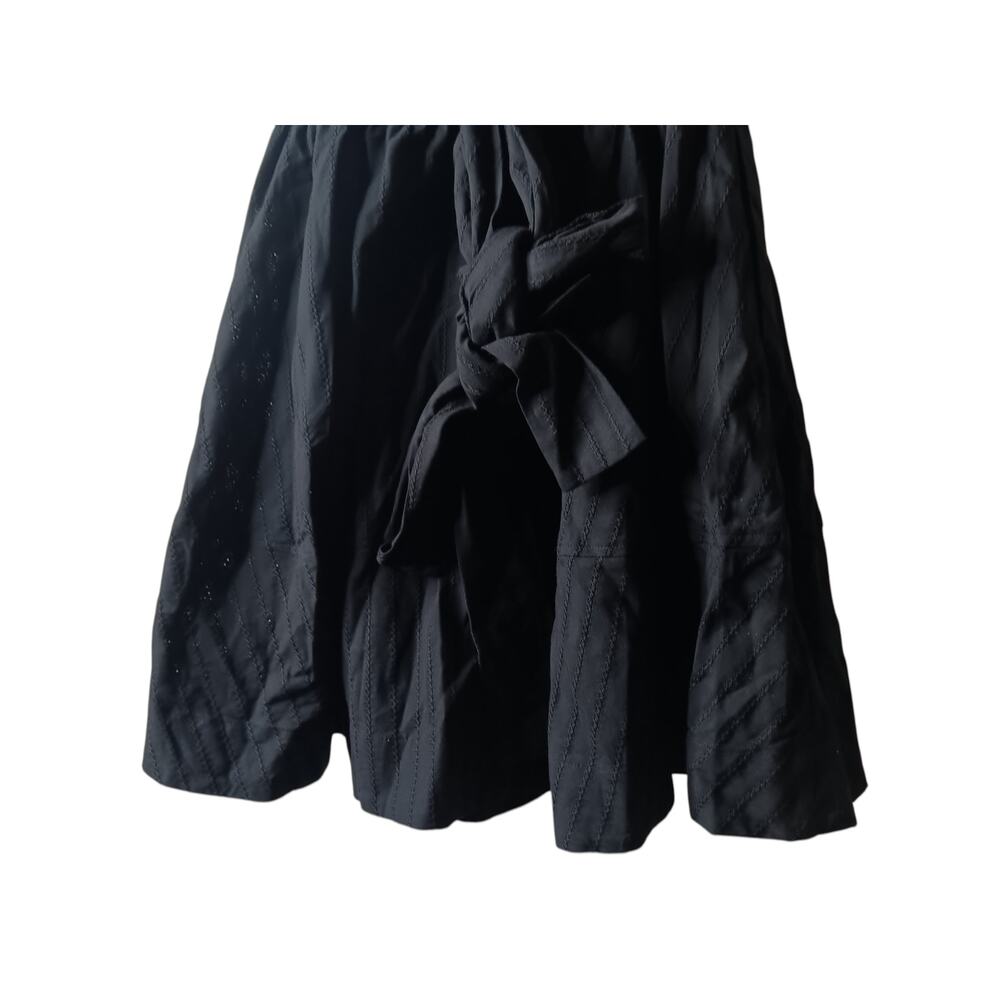 Derek Lam 10 Crosby Abby Black Cotton Tie Waist Mini Dress Sz 0 NWT $425 - Picture 10 of 16